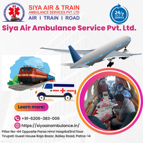 siya-air-ambulance-service-in-patna-along-with-renowned-medical-facilities-big-0