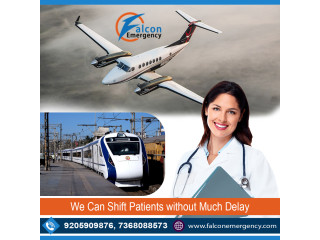 Avail Falcon Emergency Train Ambulance Service in Patna with Life-Care ICU Setup