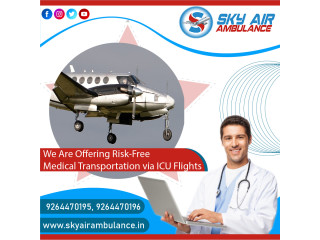 With Reliable Medical Care Use Sky Air Ambulance from Patna to Delhi