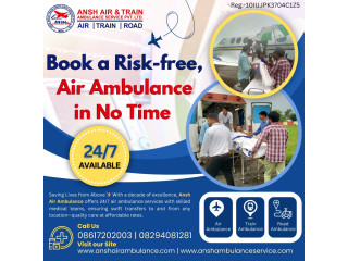 Ansh Air Ambulance Service in Siliguri - Onboard with Medical Assistance