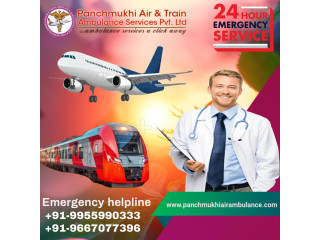 Pick Panchmukhi Air and Train Ambulance from Patna with Apt Healthcare Accessories