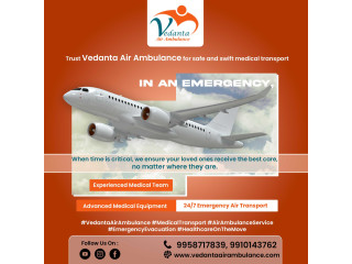 Select Air Ambulance from Kolkata with Superb Medical Care by Vedanta