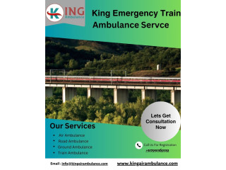 King Train Ambulance Service in Pune provides quick and reliable medical transportation