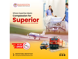 Choose Air and Train Ambulance from Patna with Reliable Medical Support by Panchmukhi