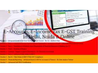 How an e-Accounting Course Can Help You Start Your Own Business in 2025, Accounting Certification Course  in Delhi,