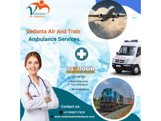 Vedanta Air Ambulance Service in Patna Provides Life-Saving Equipment