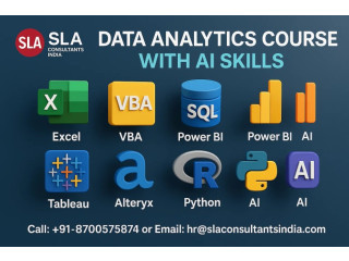 Certification with Job Support Course in Data Analyst, Reorient with AI Skills in 2026, by SLA Consultants India,