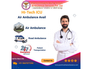 Book Panchmukhi Air and Train Ambulance Services in Patna, providing medical supervision throughout the journey
