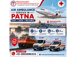 Panchmukhi Air Ambulance Service in Patna Carefully Transports Injured Patients